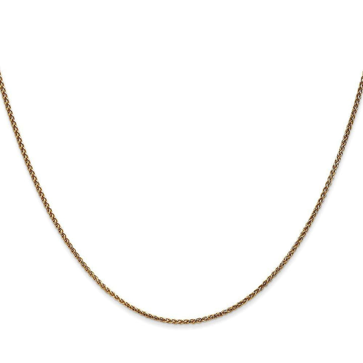 14k Yellow Gold 1.20mm Diamond Cut Spiga Chain