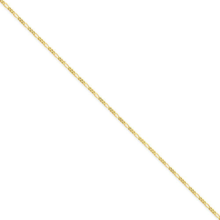 14k Yellow Gold 1.25mm Figaro Pendant Chain