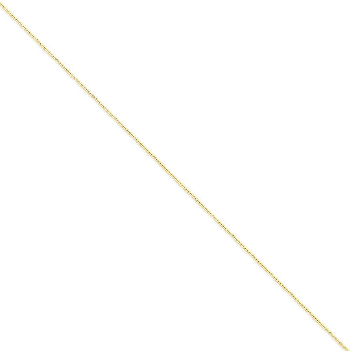 14k Yellow Gold 1.30mm Solid D.C Cable Chain