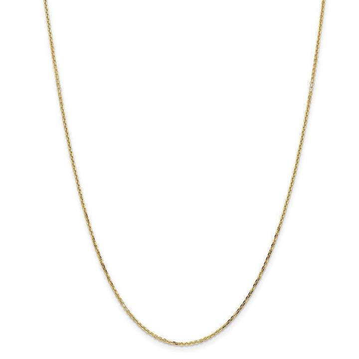 14k Yellow Gold 1.45mm Round Link Cable Chain