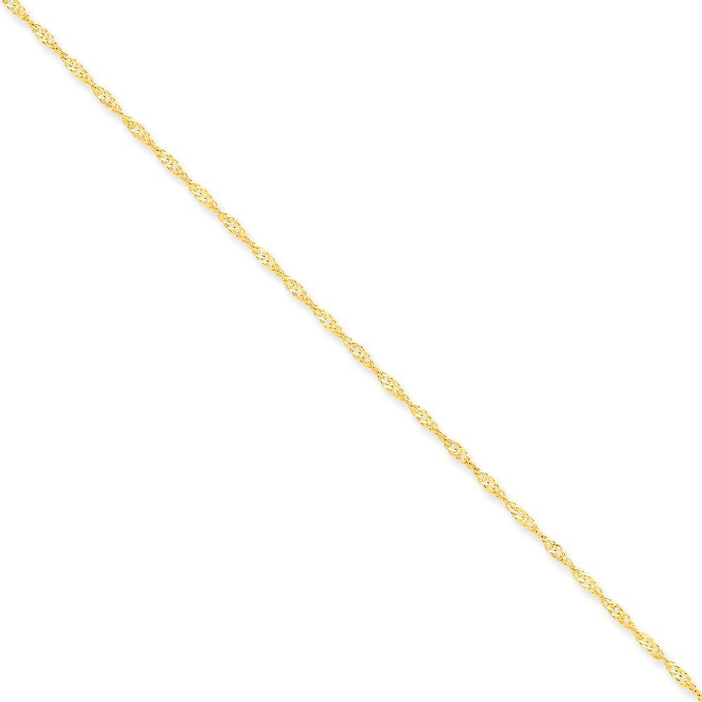 14k Yellow Gold 1.60m Polished Singapore Chain