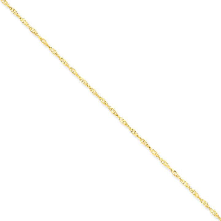 14k Yellow Gold 1.60m Polished Singapore Chain