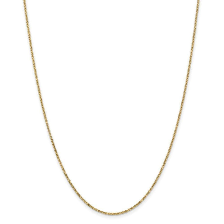 14k Yellow Gold 1.60mm Round Link Cable Chain
