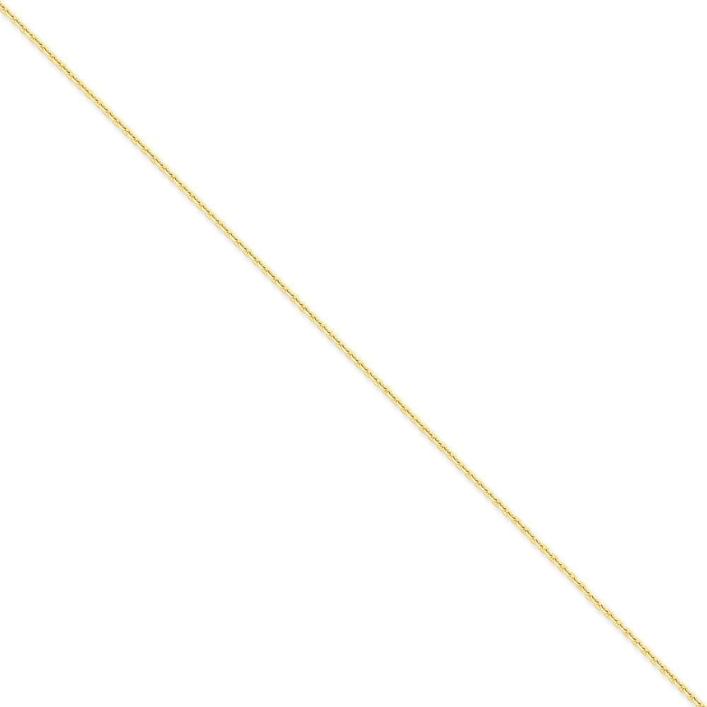 14k Yellow Gold 1.75mm Hollow Round Box Chain