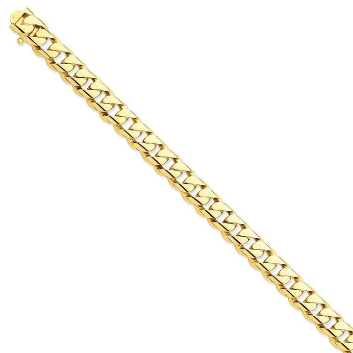 14k Yellow Gold 10.00m Rounded Fancy Curb Chain