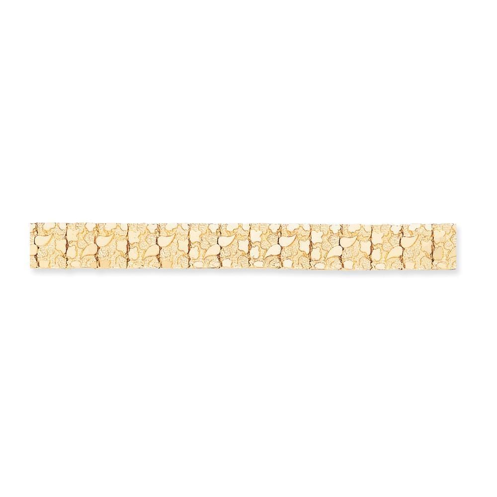 14k Yellow Gold 15MM Nugget Bracelet