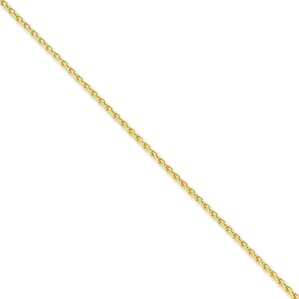 14k Yellow Gold 2.25mm Parisian Wheat Chain