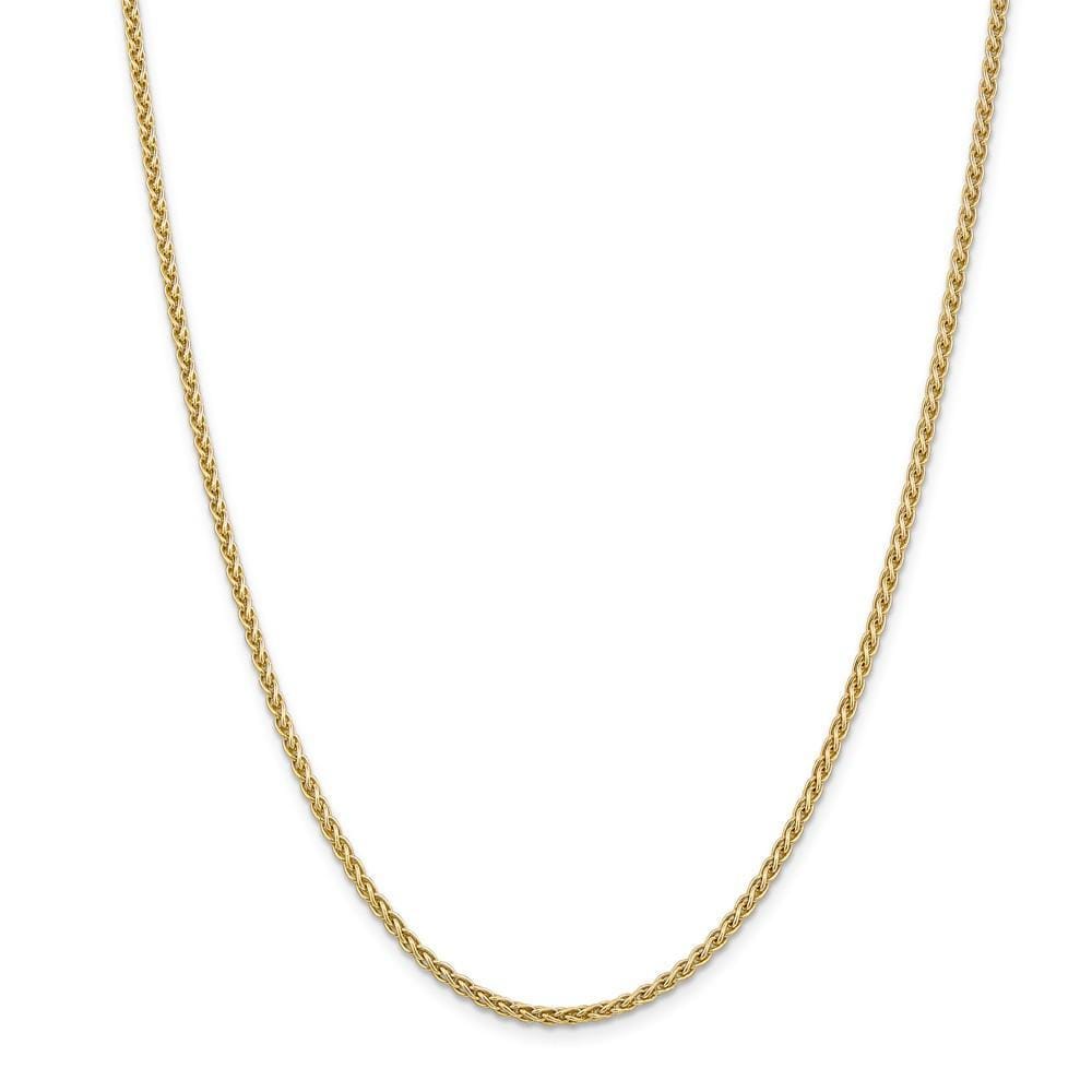 14k Yellow Gold 2.80mm Solid Polish Spiga Chain