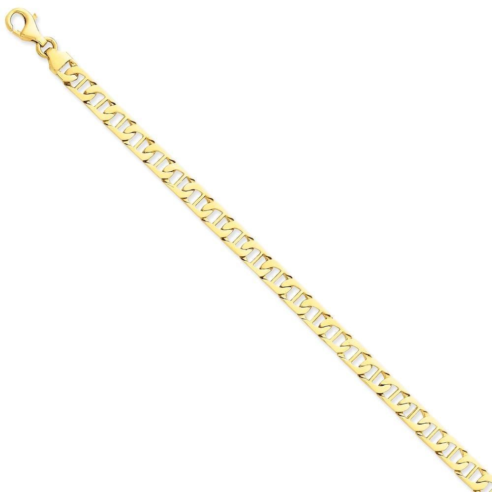 14k Yellow Gold 6.25mm Fancy Anchor Link Chain