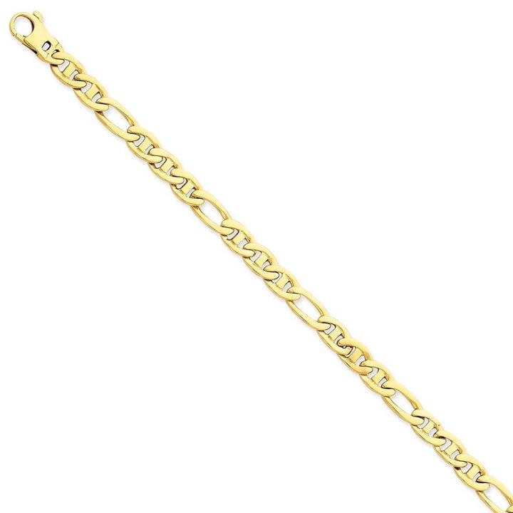 14k Yellow Gold 6.50mm Flat Anchor Link Chain