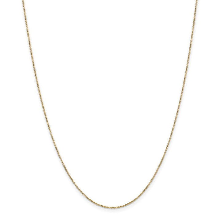 14k Yellow Gold .80mm Solid Polish Cable Chain