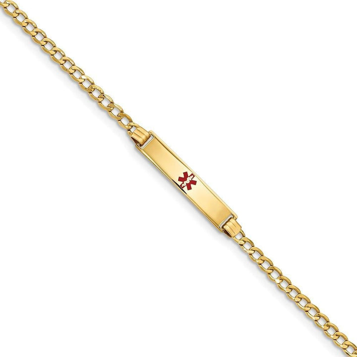 14K Yellow Gold Cuban Link Medical ID Bracelet