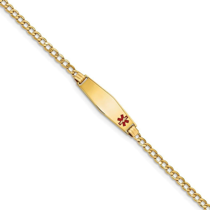 14K Yellow Gold Cuban Link Medical ID Bracelet