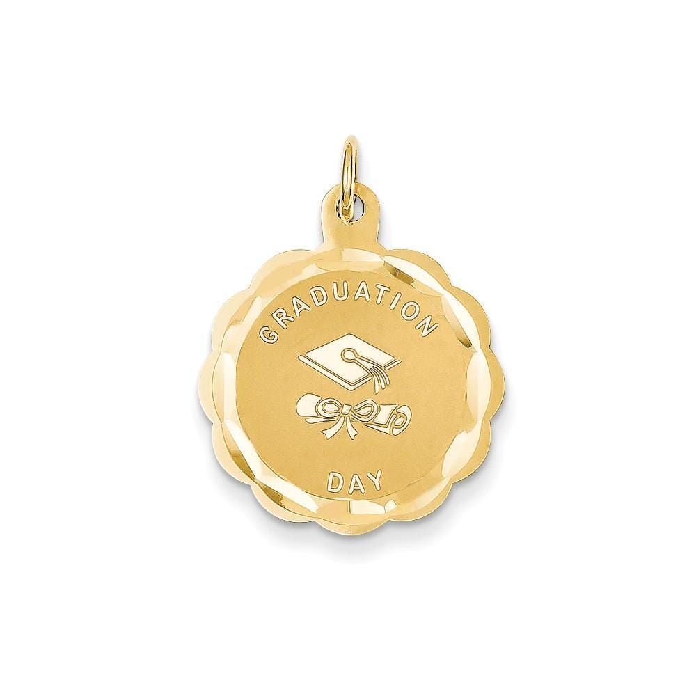 14k Yellow Gold Graduation Day Charm