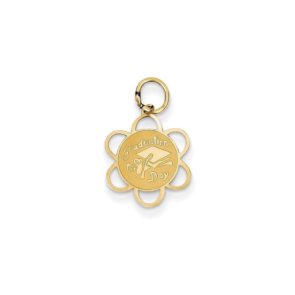 14k Yellow Gold Graduation Day Charm