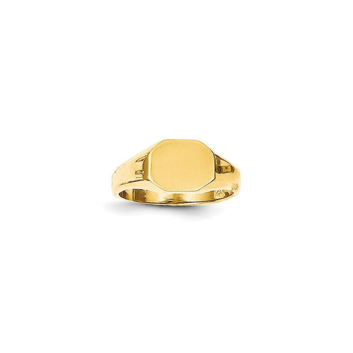 14k Yellow Gold Signet Children's Ring