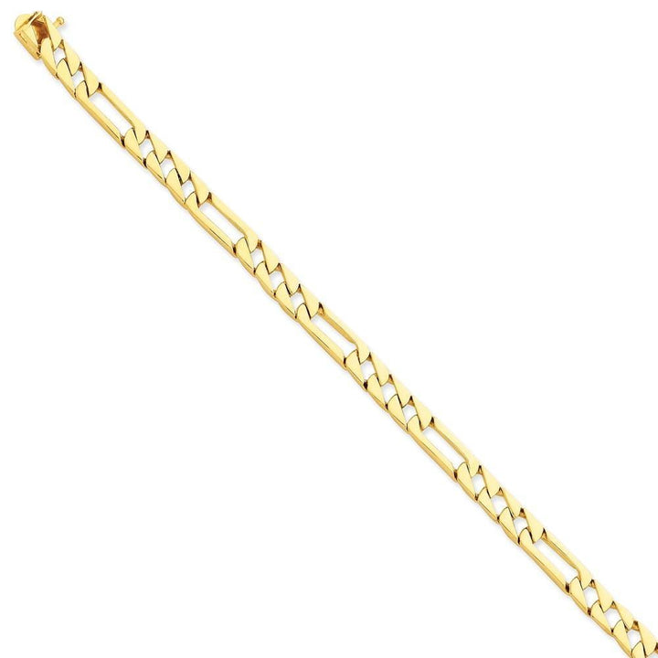 14k Yellow Gold Solid 6.00mm Figaro Link Chain