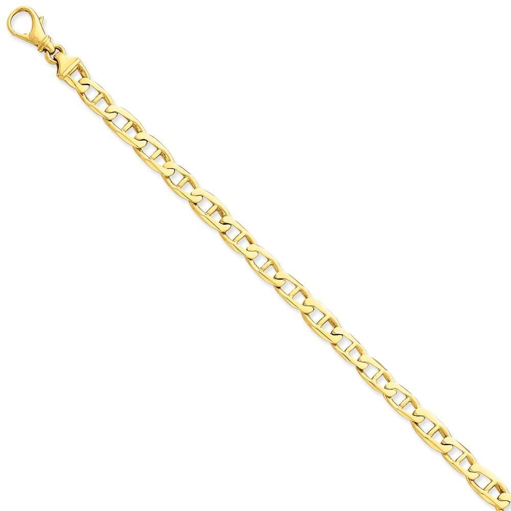 14k Yellow Gold Solid 6.20mm Fancy Link Chain