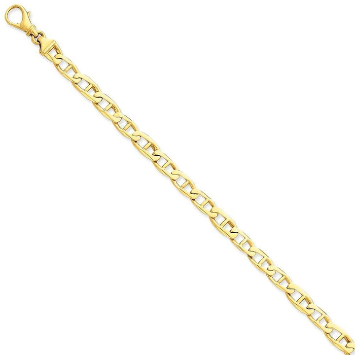 14k Yellow Gold Solid 6.20mm Fancy Link Chain