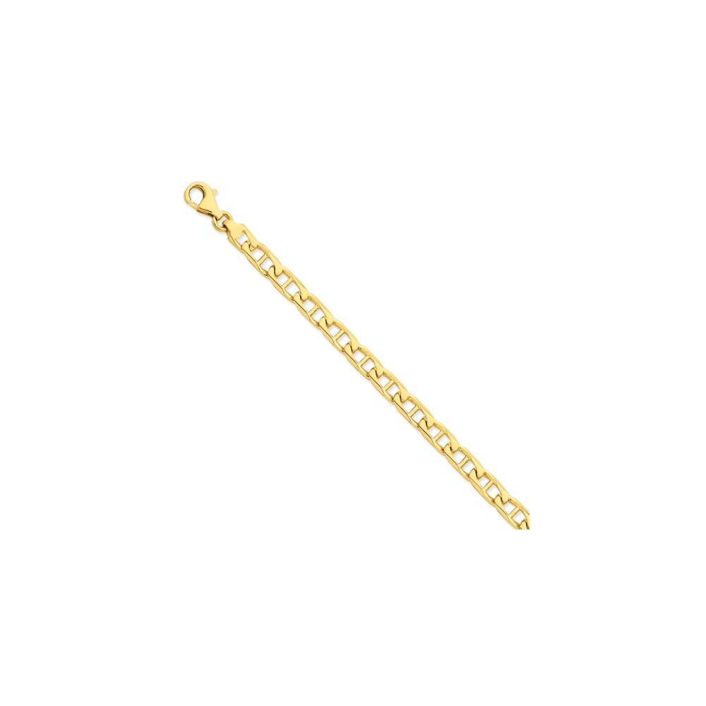 14k Yellow Gold Solid 7.00mm Anchor Link Chain
