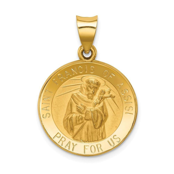 14k Yellow Gold St.Francis of Assisi Medal