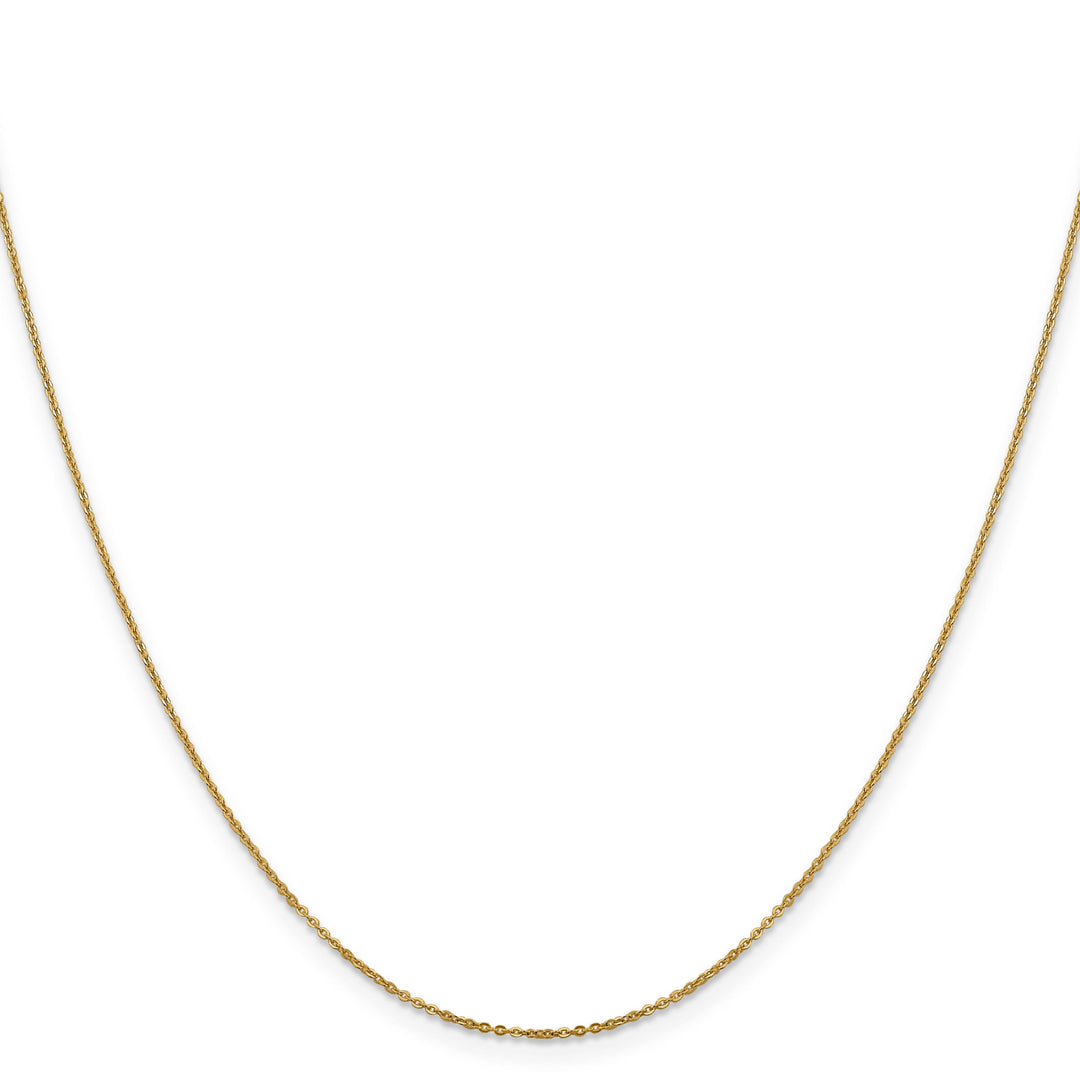 14k Yellow Gold 1.1 m Flat Cable Chain