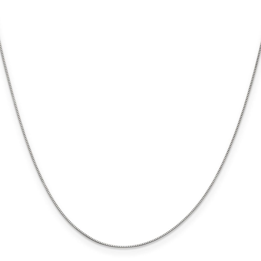 Leslie's 14K White Gold .5 mm Baby Box