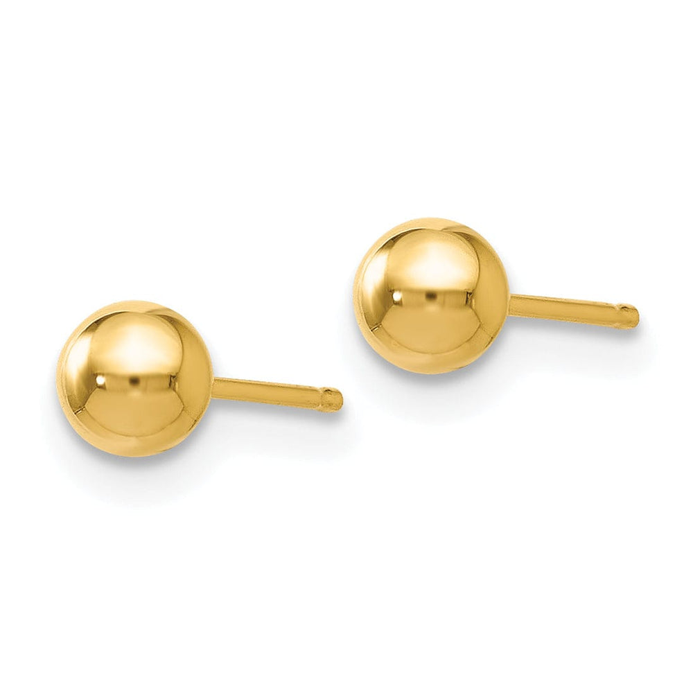 14k Yellow Gold 4mm Ball Post Earrings