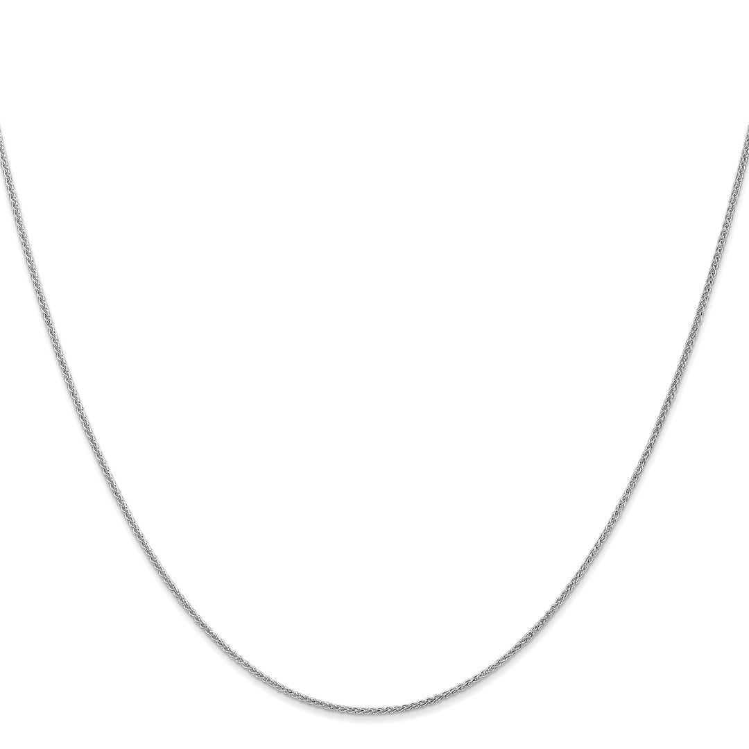 14k White Gold 1mm 9 Wheat Chain