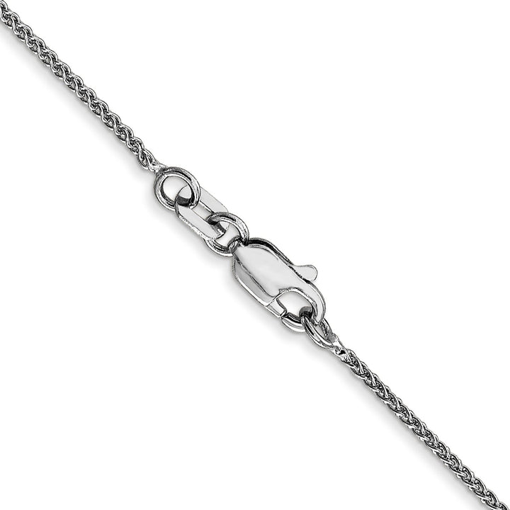 14k White Gold 1mm 9 Wheat Chain