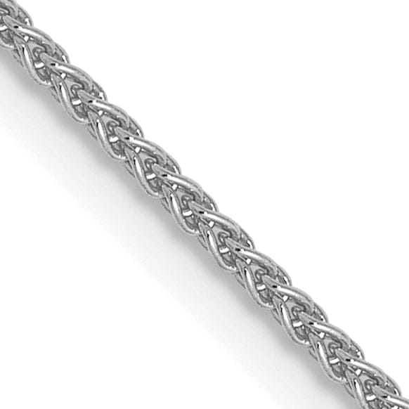 14k White Gold 1mm Spiga Wheat Chain