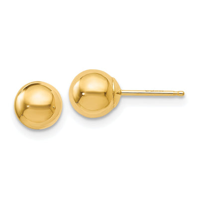 14k Yellow Gold 6mm Ball Post Earrings at $ 43.98 only from Jewelryshopping.com