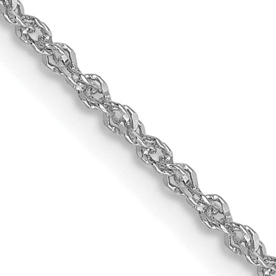14K White Gold 1.3 mm Sparkle Singapore Chain at $ 275.49 only from Jewelryshopping.com