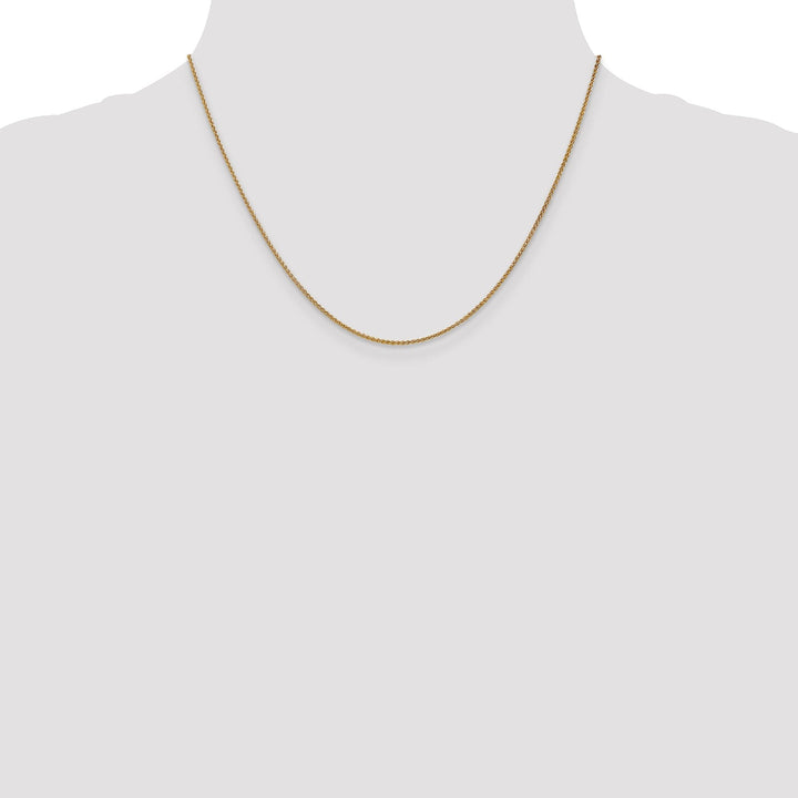 14k Yellow Gold 1.2mm Spiga Wheat Chain