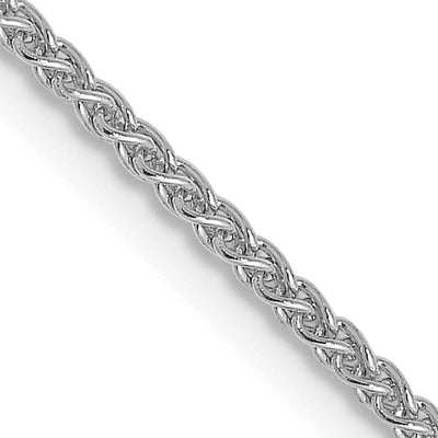 14K White Gold 1.2mm Spiga Wheat Chain at $ 400.2 only from Jewelryshopping.com