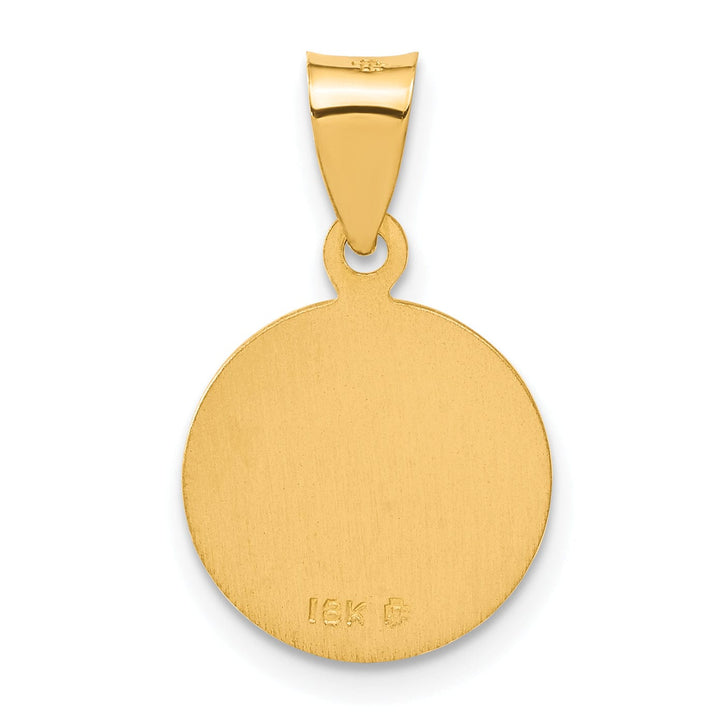 18k Yellow Gold Saint Christopher Medal Pendant