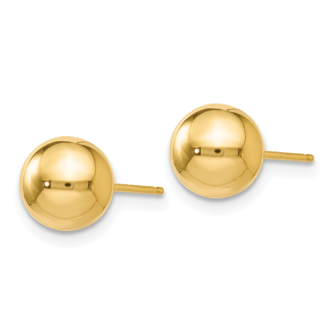 14k Yellow Gold 7mm Ball Post Earrings