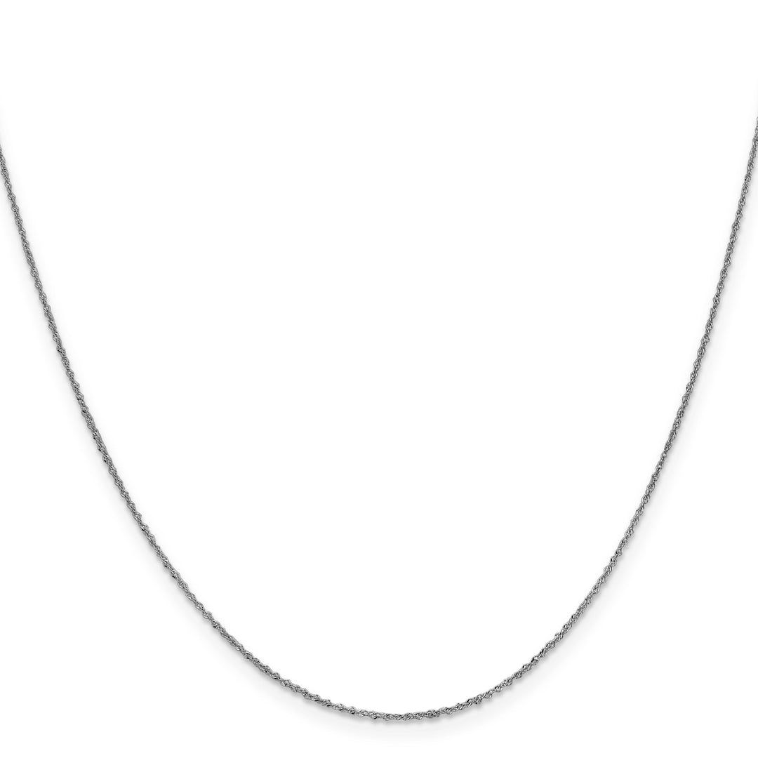 14K White Gold .8 mm Sparkle Singapore Chain