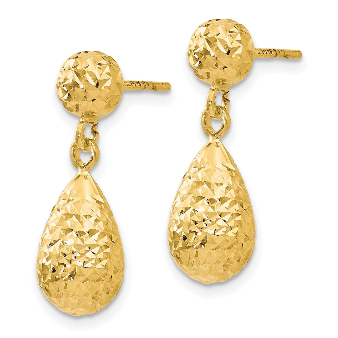 14k Yellow Gold Dangle Earrings