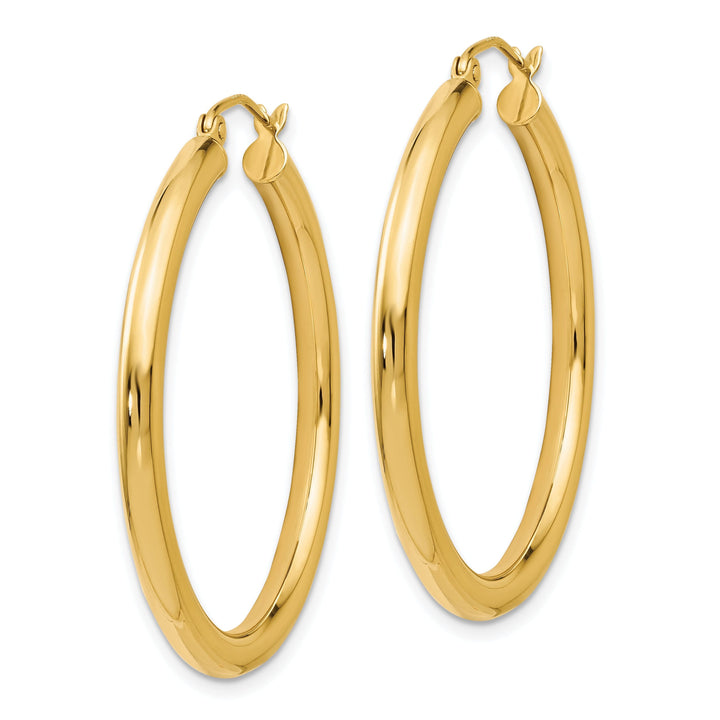 14k Yellow Gold Hoop Earrings