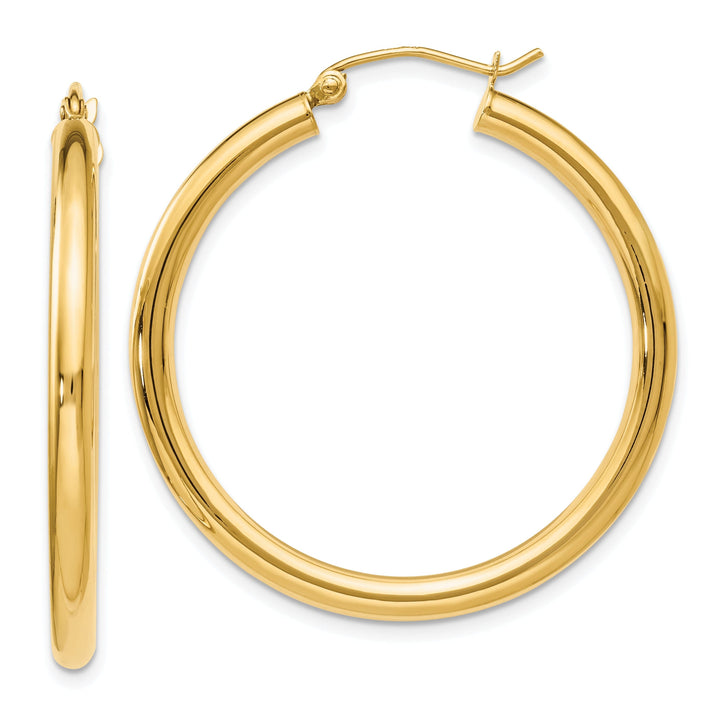 14k Yellow Gold Hoop Earrings