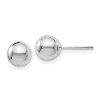 14k White Gold 6mm Ball Post Earrings at $ 48.69 only from Jewelryshopping.com