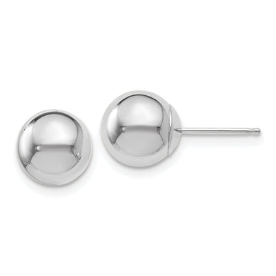 14k White Gold 8mm Ball Post Earrings at $ 80 only from Jewelryshopping.com