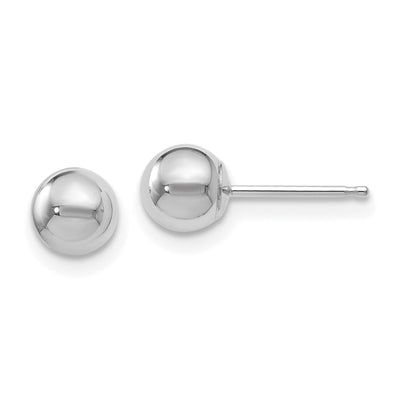 14k White Gold 5mm Ball Post Earrings at $ 42.3 only from Jewelryshopping.com