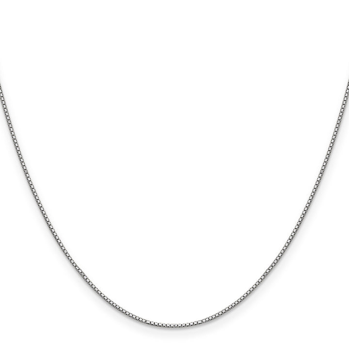14K White Gold .9 mm Box Chain