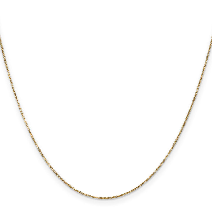 Leslie 14k Yellow Gold .8 mm Round Cable Chain