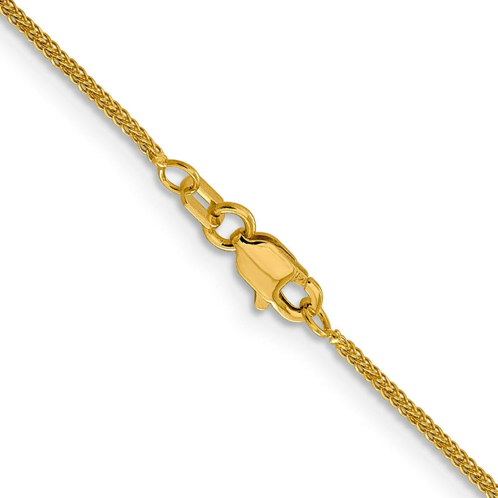 14k Yellow Gold Diamond Cut Quadra Wheat Chain