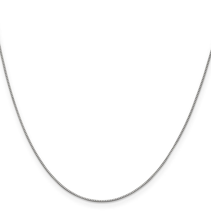 14K White Gold .7 mm Box Chain