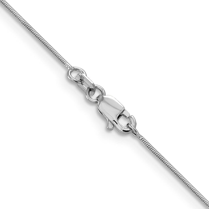 14K White Gold .8 mm Snake Chain