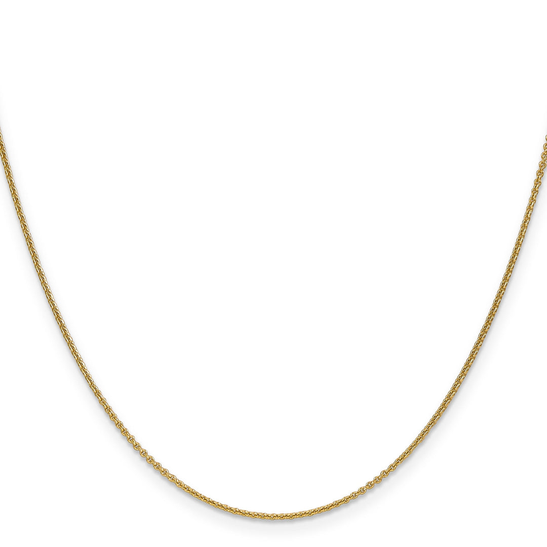 Leslie 14k Yellow Gold 1.1 mm Round Cable Chain